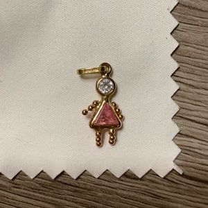 14kt Yellow Gold October Girl Birthstone Charm